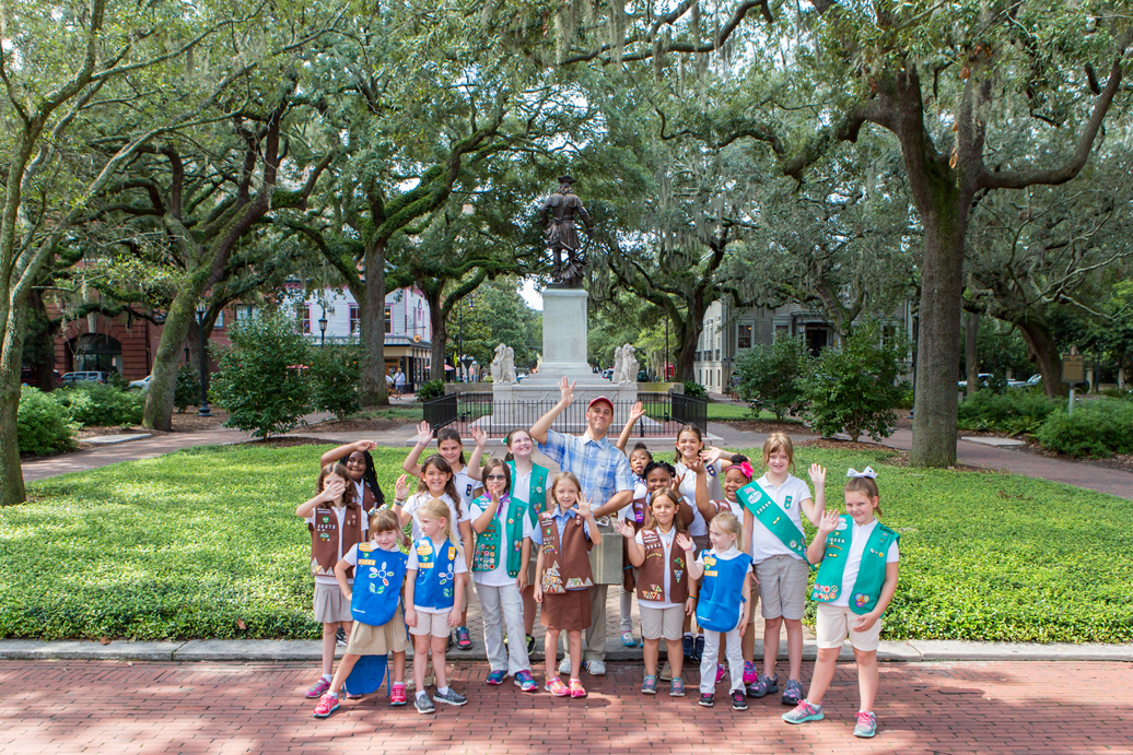 Forrest Gump and Girl Scouts at Chippewa Square