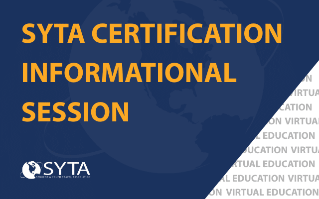 Virtual-Ed-SYTA Certification Informational Session
