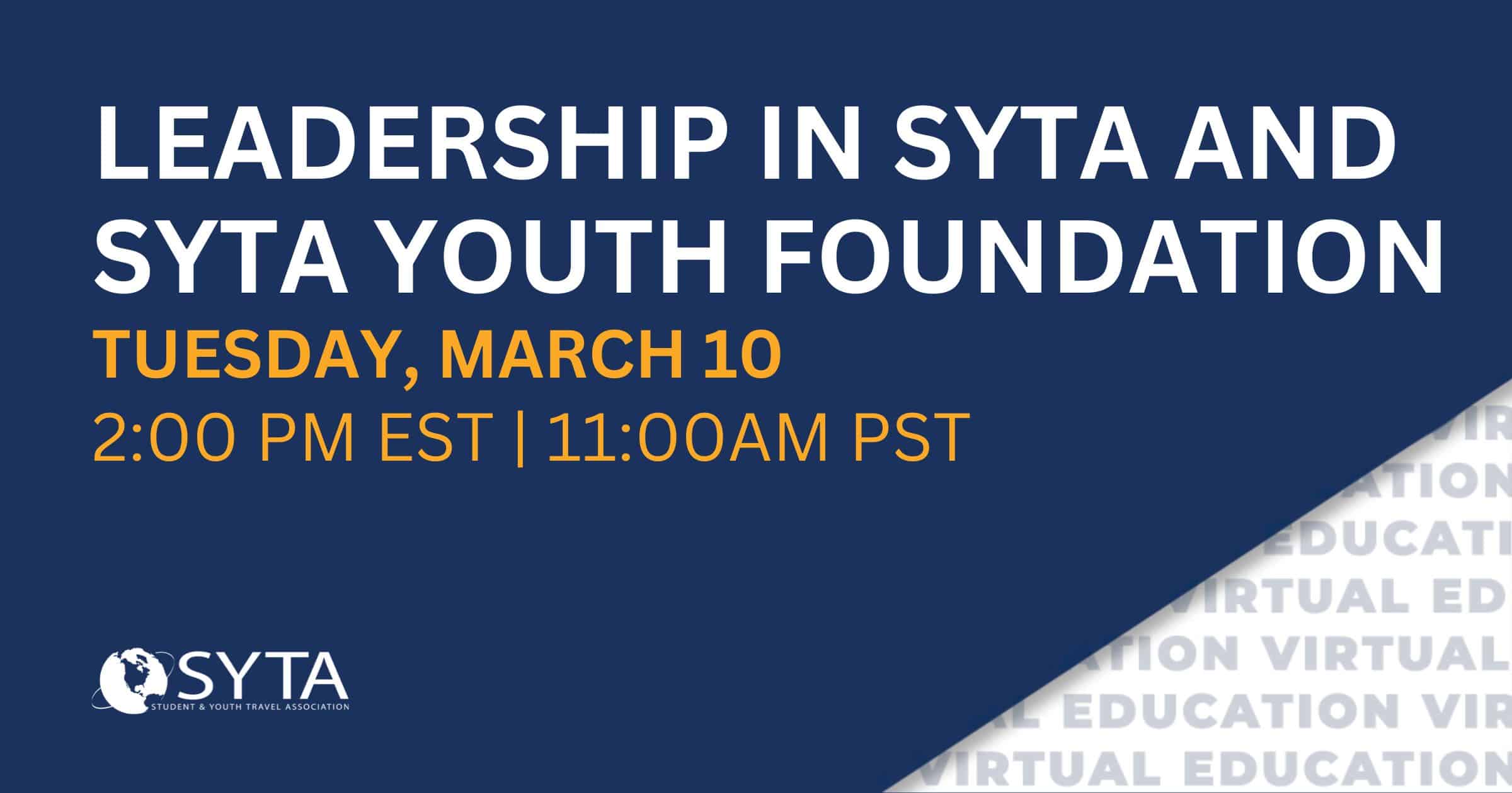 Leadership in SYTA and SYTA Youth Foundation