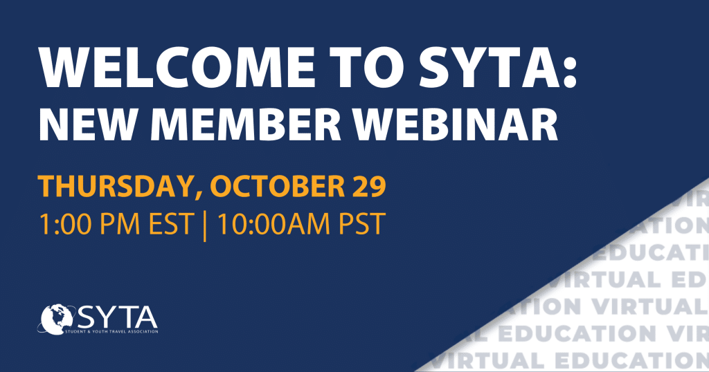 Welcome to SYTA: New Member Webinar
